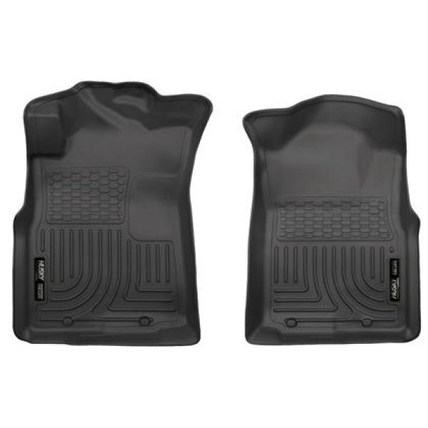 Husky Liners 05年-15年 トヨタ Tacoma Crew/Extended/Standard Cab WeatherBeater フロント ブラック フロアライナー