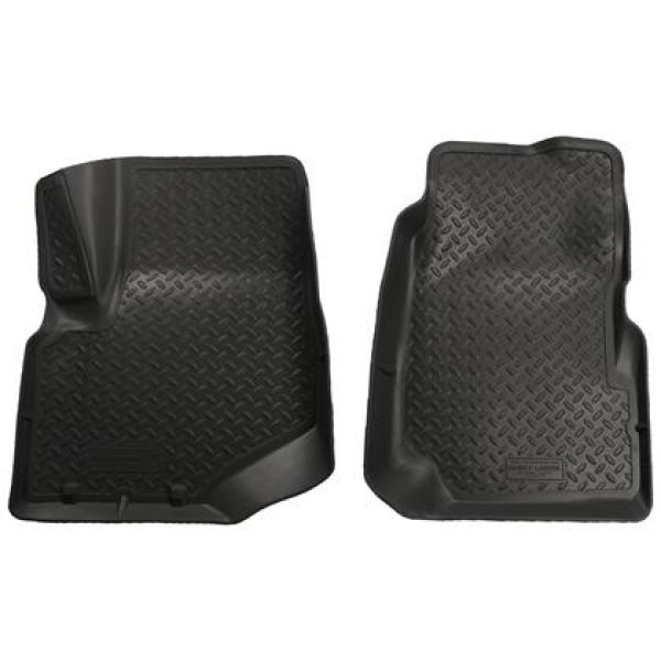 Husky Liners 02年-08年 GM Trailblazer/Bravada/Envoy/05年-08年 Saab 9-7X Classic Style ブラック フロアライナー