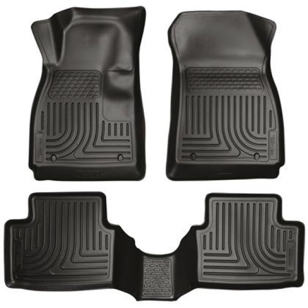 Husky Liners 13年-14年 Buick Encore WeatherBeater ブラック フロント/2nd Row フロアライナー