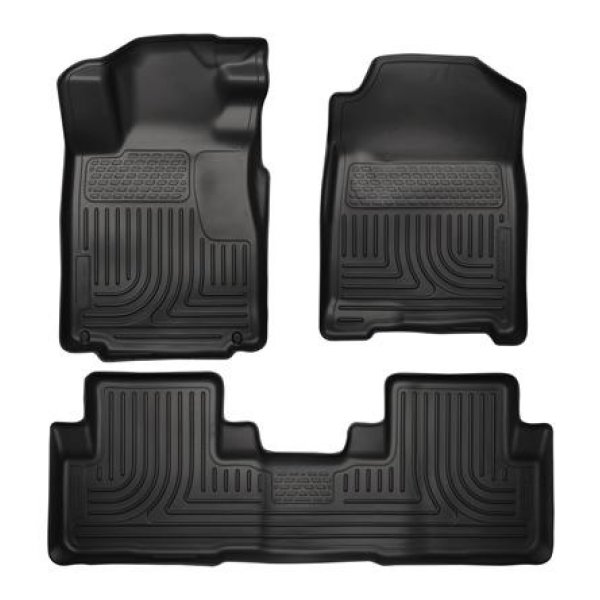 Husky Liners 10年-12年 フォード Mustang WeatherBeater Combo ブラック フロアライナー