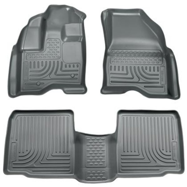 Husky Liners 09年-13年 Lincoln MKS WeatherBeater Combo ブラック フロアライナー