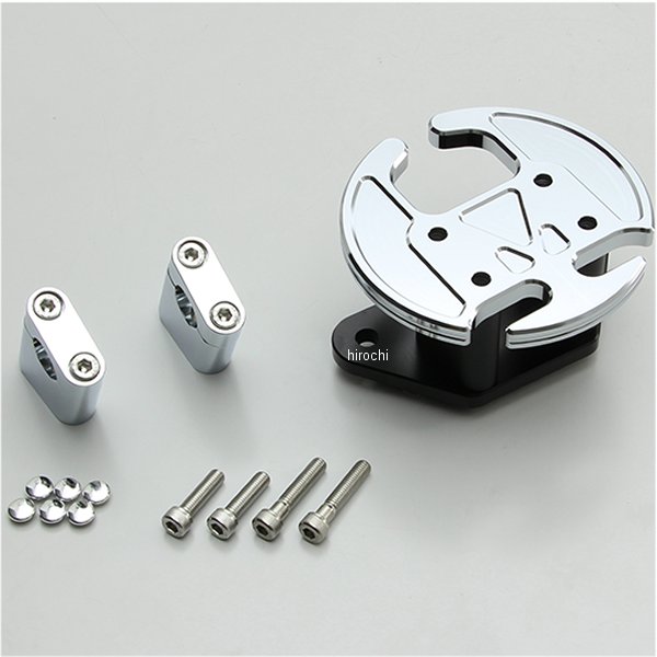 HT0649C ハリケーン スクーター トップブリッジセットバックホルダー付 クローム TMAX530