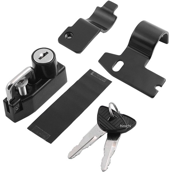 HTR-05006 キジマ ヘルメットロック トライアンフ T100、ストリートツイン 黒