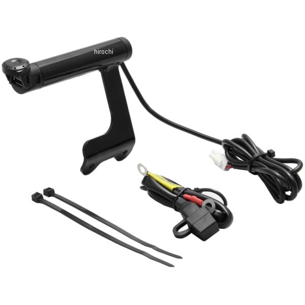 HU1028B ハリケーン クランプバー USB電源付き 17年 XSR700 黒