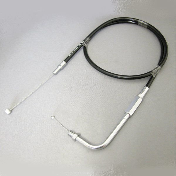HW-025306 キジマ スロットルケーブル(引き) 90年-95年 Big Twin 黒 990mm