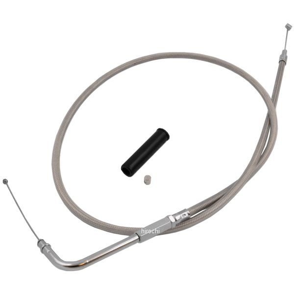 HW-027266 キジマ スロットルケーブル(引き) 96年-17年 Big Twin ステンメッシュ 905mm