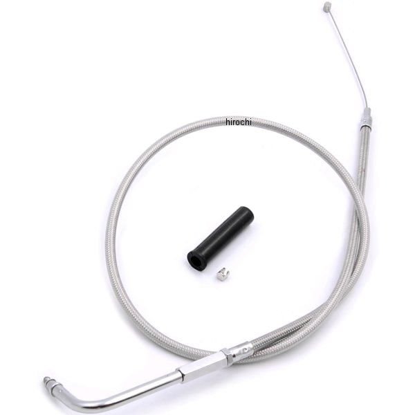 HW-027666 キジマ スロットルケーブル(引き) 96年-17年 Big Twin ステンメッシュ 815mm