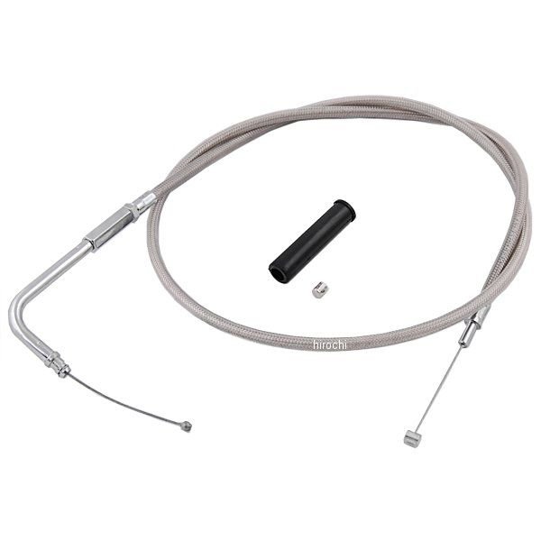 HW-030466 キジマ スロットルケーブル(引き) 96年-17年 Big Twin ステンメッシュ 995mm