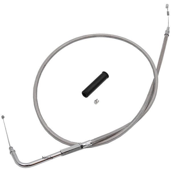 HW-030566 キジマ アイドルケーブル(戻し) 96年-17年 Big Twin ステンメッシュ 975mm