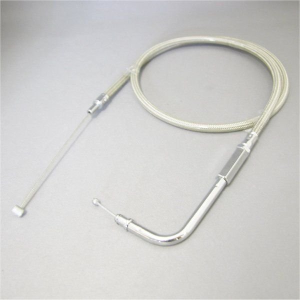 HW-032066 キジマ スロットルケーブル(引き) 96年-17年 Big Twin ステンメッシュ 650mm