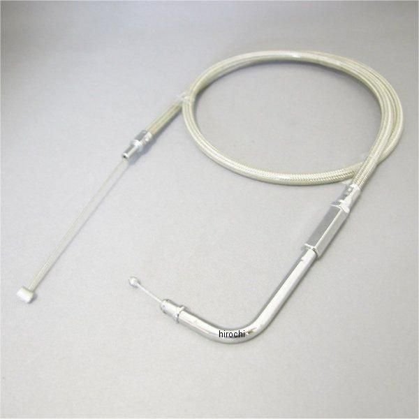 HW-032466 キジマ スロットルケーブル(引き) 96年-17年 Big Twin ステンメッシュ 710mm