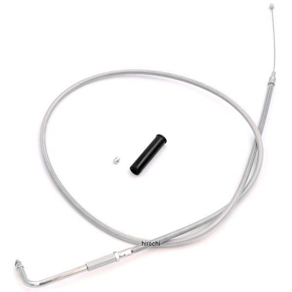 HW-034866 キジマ スロットルケーブル(引き) 96年-17年 Big Twin ステンメッシュ 1130mm