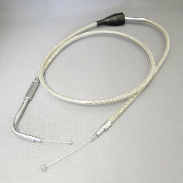 HW-036266 キジマ アイドルケーブル(戻し) 02年-07年 ツーリング ステンメッシュ 975mm/90°