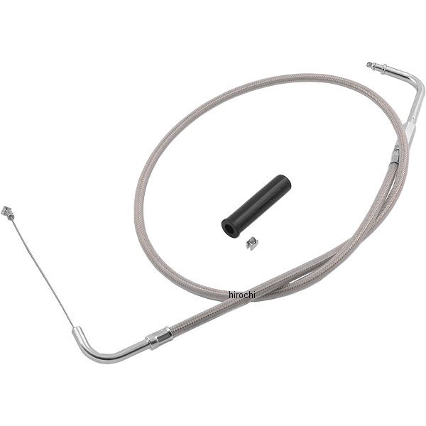 HW-043861 キジマ アイドルケーブル(戻し) 96年-06年 ソフテイル ダイナ HSR42/45 ステンメッシュ 830mm