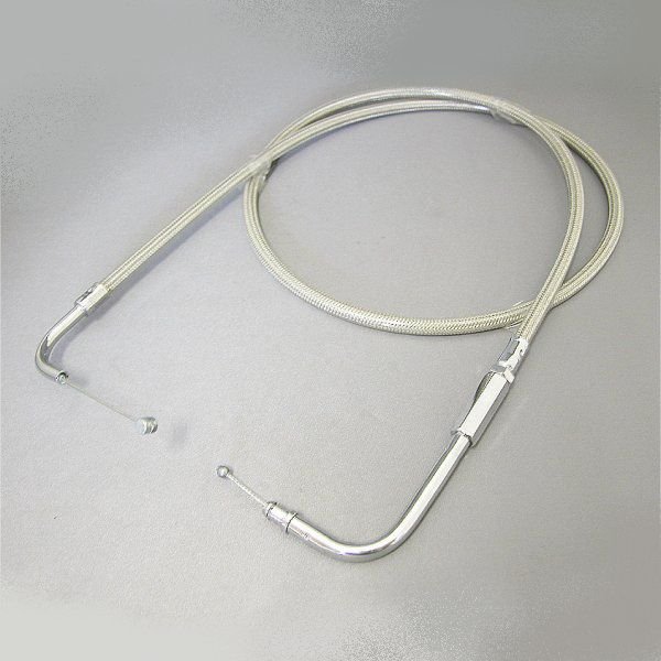 HW-044061 キジマ アイドルケーブル(戻し) 96年-06年 ソフテイル ダイナ HSR42/45 ステンメッシュ 985mm