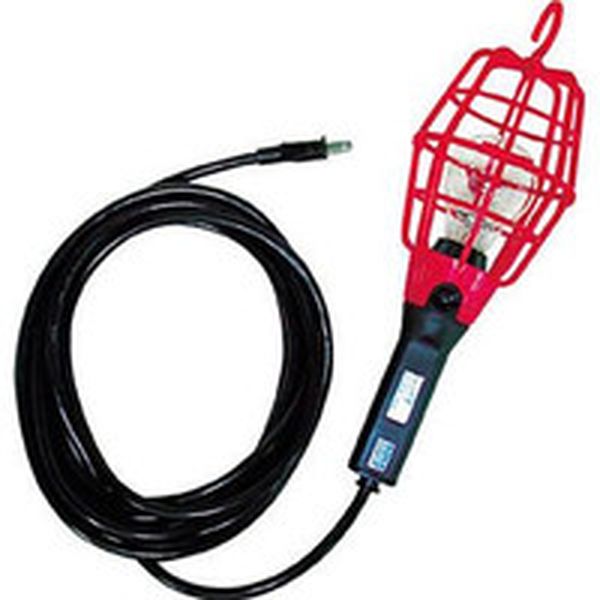 ILI5R (株)ハタヤリミテッド ハタヤ 補助コードランプ 60W耐震電球付 電線5m ランプガード赤