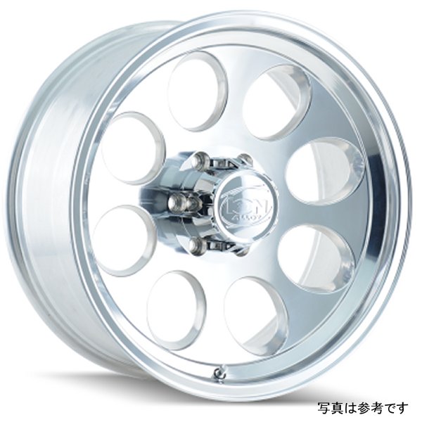 ION Type 171 16x8 / 8x165.1 BP / -5mm オフセット / 130.8mm Hub Polished ホイール