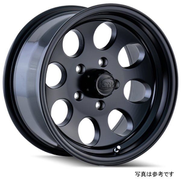 ION Type 171 17x9 / 8x165.1 BP / 0mm オフセット / 130.8mm Hub Matte ブラック ホイール