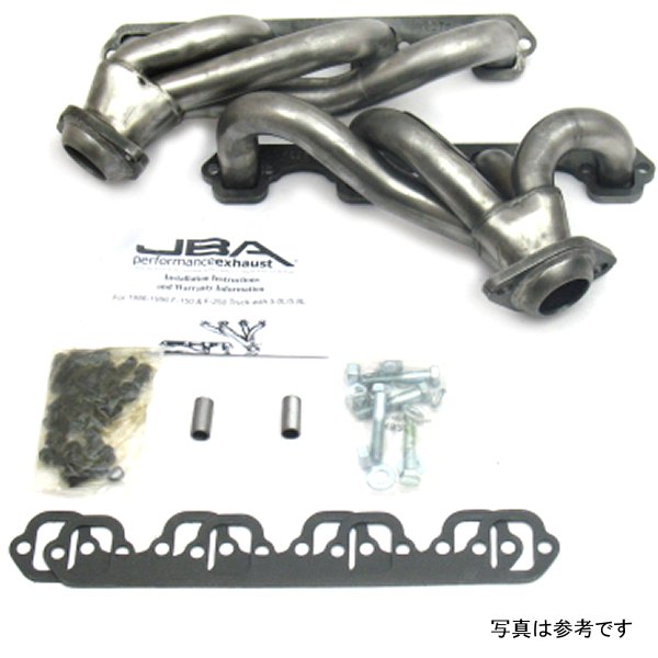 JBA 87年-95年 フォード F-150 5.0L SBF 1-1/2in Primary Raw 409SS Cat4Ward Header