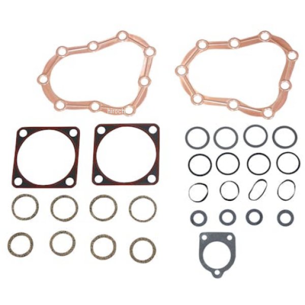 JGI-17033-36 ガッツクローム トップエンド ガスケットキット 1936-48年 U/UL/ULH