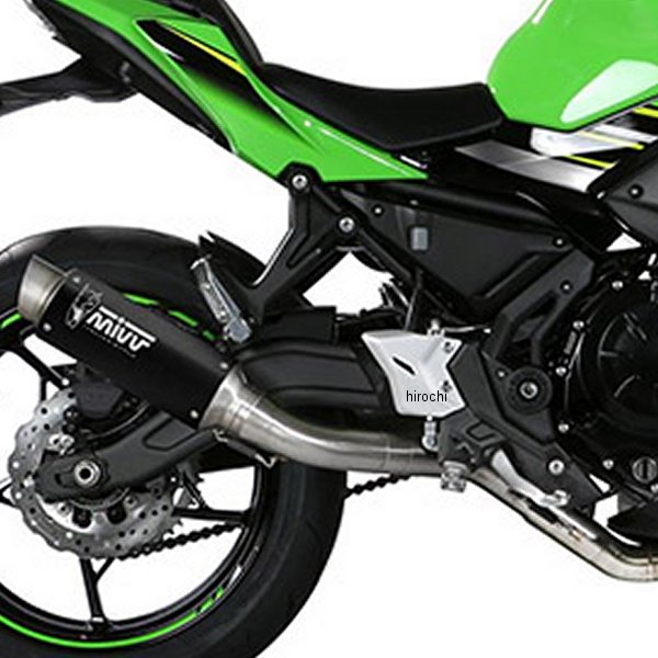 K.044.LXBP ミヴ Mivv フルエキゾースト GP PRO 触媒なし 17年-21年 Ninja650 ブラックステンレス