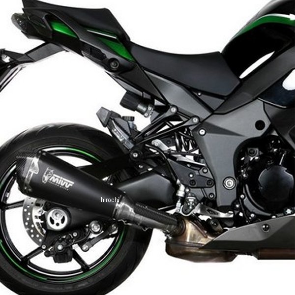 K.054.LDRB ミヴ Mivv スリップオンマフラー DELTA 20年-21年 Ninja1000SX RACE ブラックステンレス