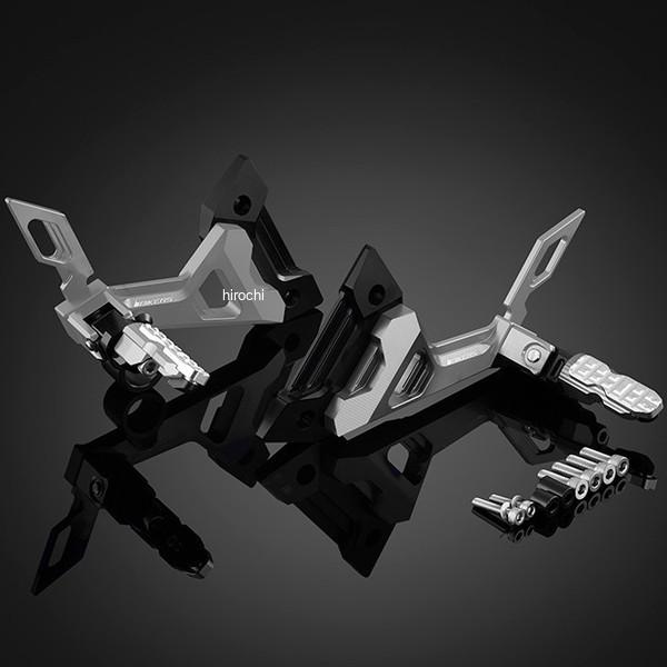 K0211-SLV バイカーズ BIKERS リアフットレスト シルバー 13年-17年 カワサキ Ninja250