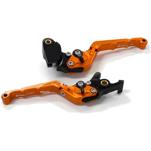 K0526-OGD バイカーズ BIKERS レバーセット 可倒式 カーブタイプ オレンジゴールド 17年-25年 カワサキ Ninja650