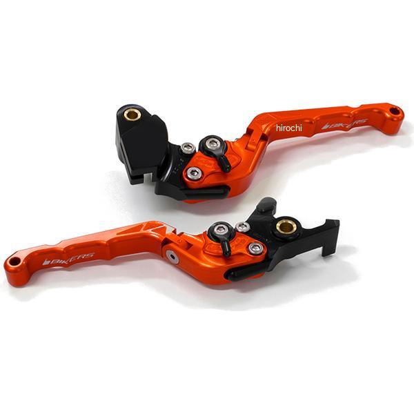 K0526-ORG バイカーズ BIKERS レバーセット 可倒式 カーブタイプ オレンジ 17年-25年 カワサキ Ninja650