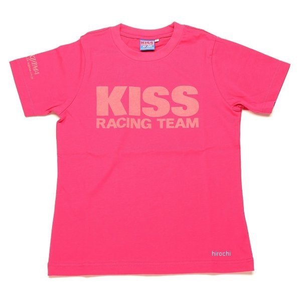 K1345P07 キジマ KISS Racing Team Tシャツ ピンク Lサイズ