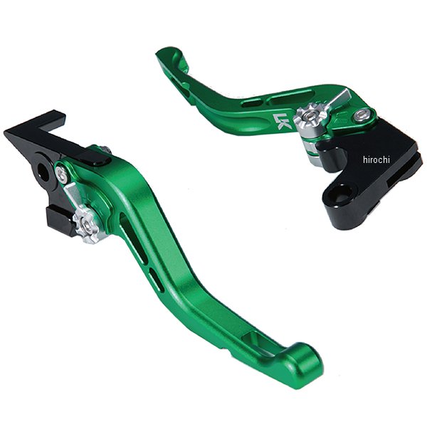 KA014-005-0617 ユーカナヤ U-KANAYA ビレットレバーセット GPタイプ ショート 11年以降 W800 マットグリーン