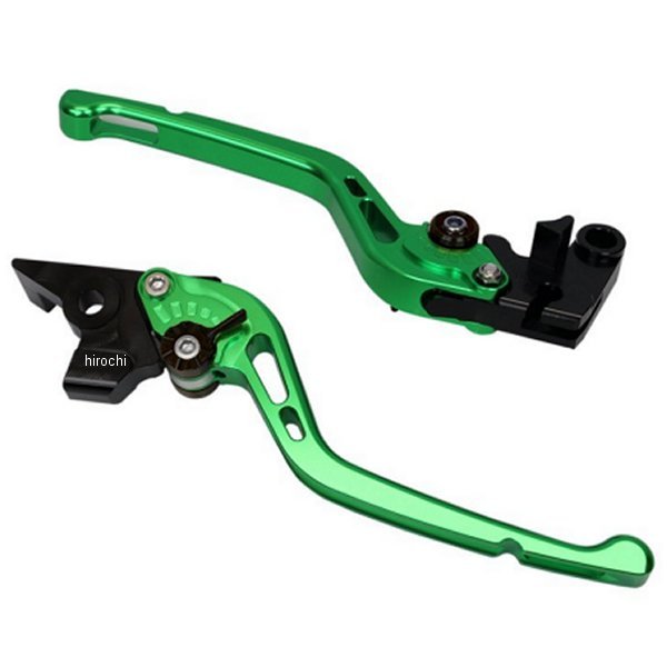 KA034-005-0507 ユーカナヤ U-KANAYA ビレットレバーセット GPタイプ ロング ZZR250 緑
