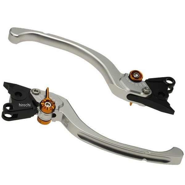 KA042-005-0803 ユーカナヤ U-KANAYA ビレットレバーセット ツーリングタイプ ゼファー750、ゼファー750RS シルバー