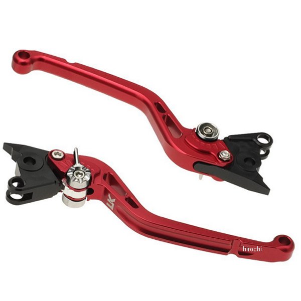 KA045-026-0105 ユーカナヤ U-KANAYA ビレットレバーセット スタンダードタイプ ロング 17年以前 ER-6、NINAJA650、NINJA400 赤