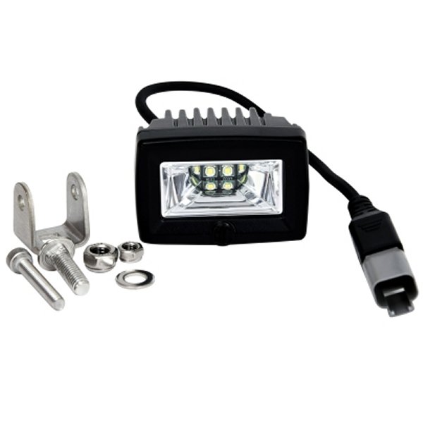 KC HiLiTES C-Series 2in. C2 LED ライト 20w Area Flood Beam (2個 Pack System) - ブラック