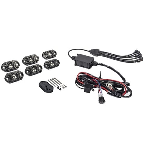 KC HiLiTES C-Series RGB LED Rock ライト キット (Incl. Wiring) - セット of 6