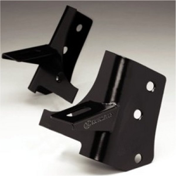 KC HiLiTES 97年-06年 ジープ TJ A-Pillar ウインドシールド Hinge ライト Mount ブラケット セット (2個) - ブラック