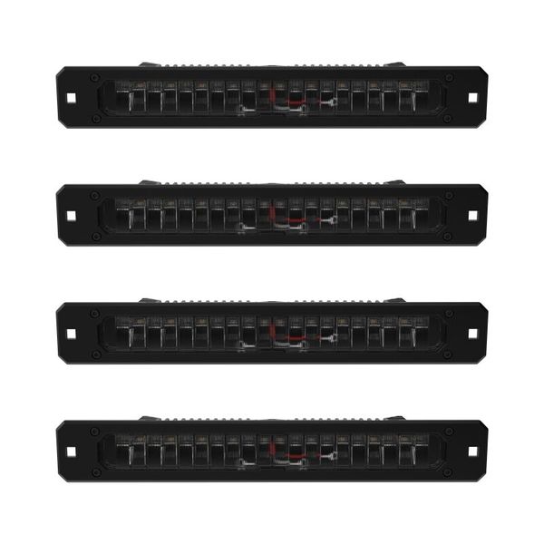 KC HiLiTES Platform One Profile 10in. SideCast Flush Mount Lights (Does Not Include Rack)