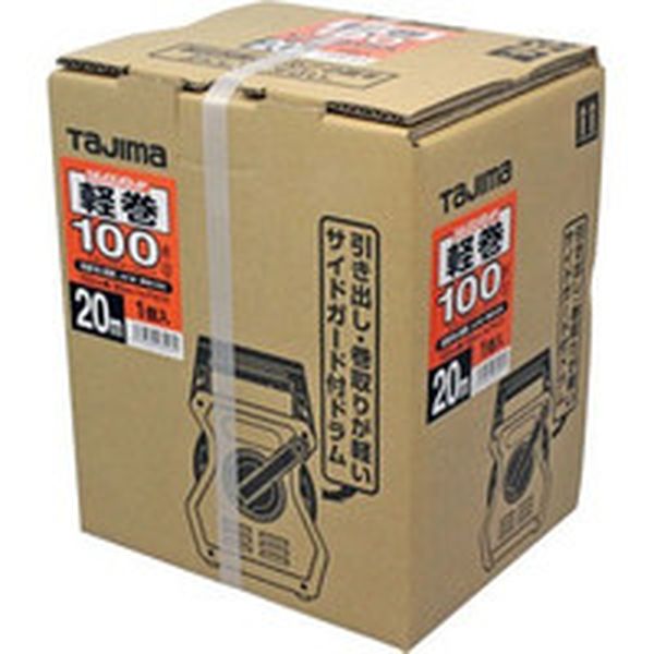 KM1020K (株)TJMデザイン タジマ シムロンロッド軽巻(スタンド付テープロッド)幅100mm 長さ20m