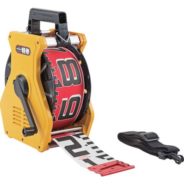 KM1050K (株)TJMデザイン タジマ シムロンロッド軽巻(スタンド付テープロッド)幅100mm 長さ50m