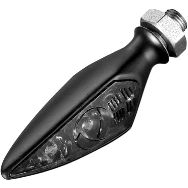 KM169-100 ケラーマン Kellermann Rhombus S DF Dark 右後 マットブラック/スモーク アンバー/赤 1個売り