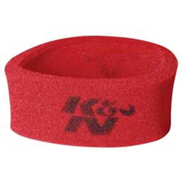 K&N Universal Airforce Pre-Cleaner Air Filter Foam Wrap - Round Straight - Red