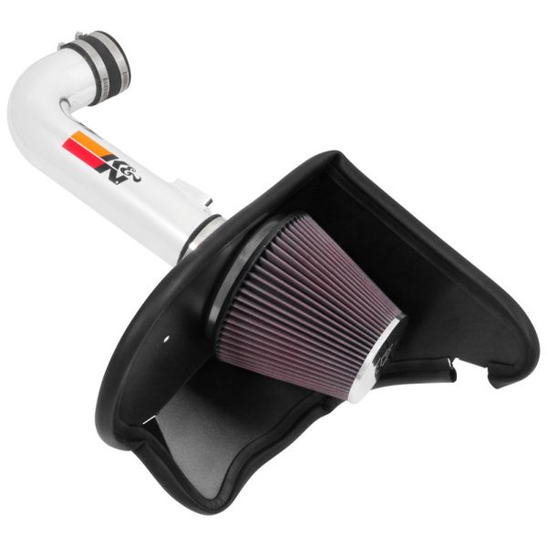K&N 16-17 Chevy Camaro 3.6L Silver Typhoon Short Ram Intake