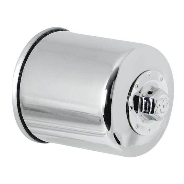 K&N Honda / Kawasaki / Yamaha / Polaris / Victory 2.688in OD x 3.344in H Oil Filter - Chrome
