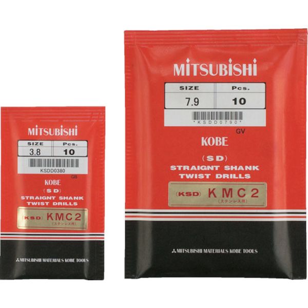 KSDD0130 110-4756 KSD コバルトステンレス加工用 ストレートハイスドリル 1.3mm 10本入り