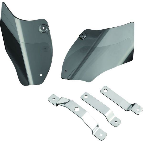Kuryakyn Saddle Shields Heat Deflectors 00-17 Softail Smoke