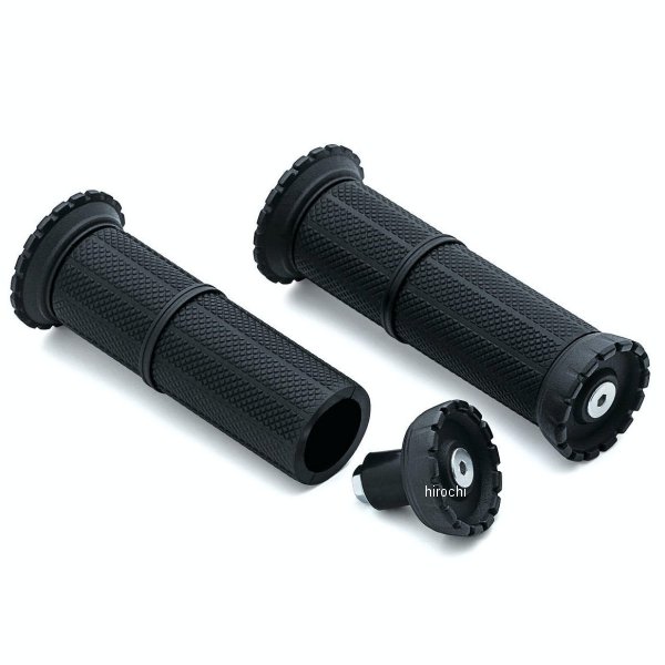 3585 クリアキン Kuryakyn RIOTグリップ 1インチバー用ユニバーサル 黒