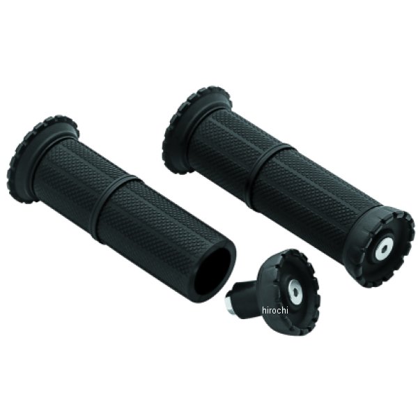 3587 クリアキン Kuryakyn グリップ ライオット 汎用 22.2mm ハンドルバー用 黒