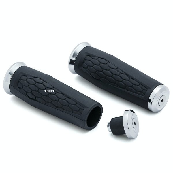 5926 クリアキン Kuryakyn HEX ユニバーサルグリップ クローム 1インチ