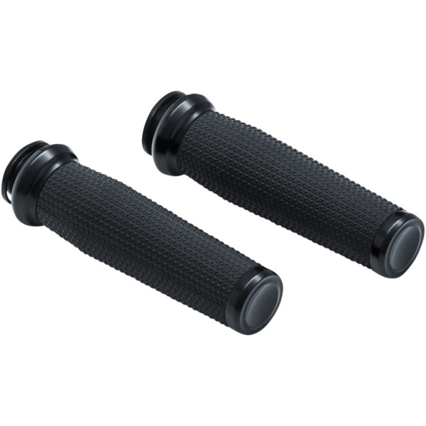 5961 クリアキン Kuryakyn GRIP THRESHER IND 18年以降 BLK